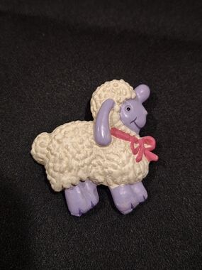 Vintage Ganz GGI Lamb Sheep Pin Brooch Cute Pastel Farm Animal